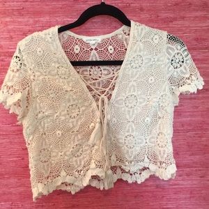 Lace crop top